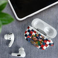 USA Soccer Summer Christmas In July AirPods Case Summer Santa World Football 2026