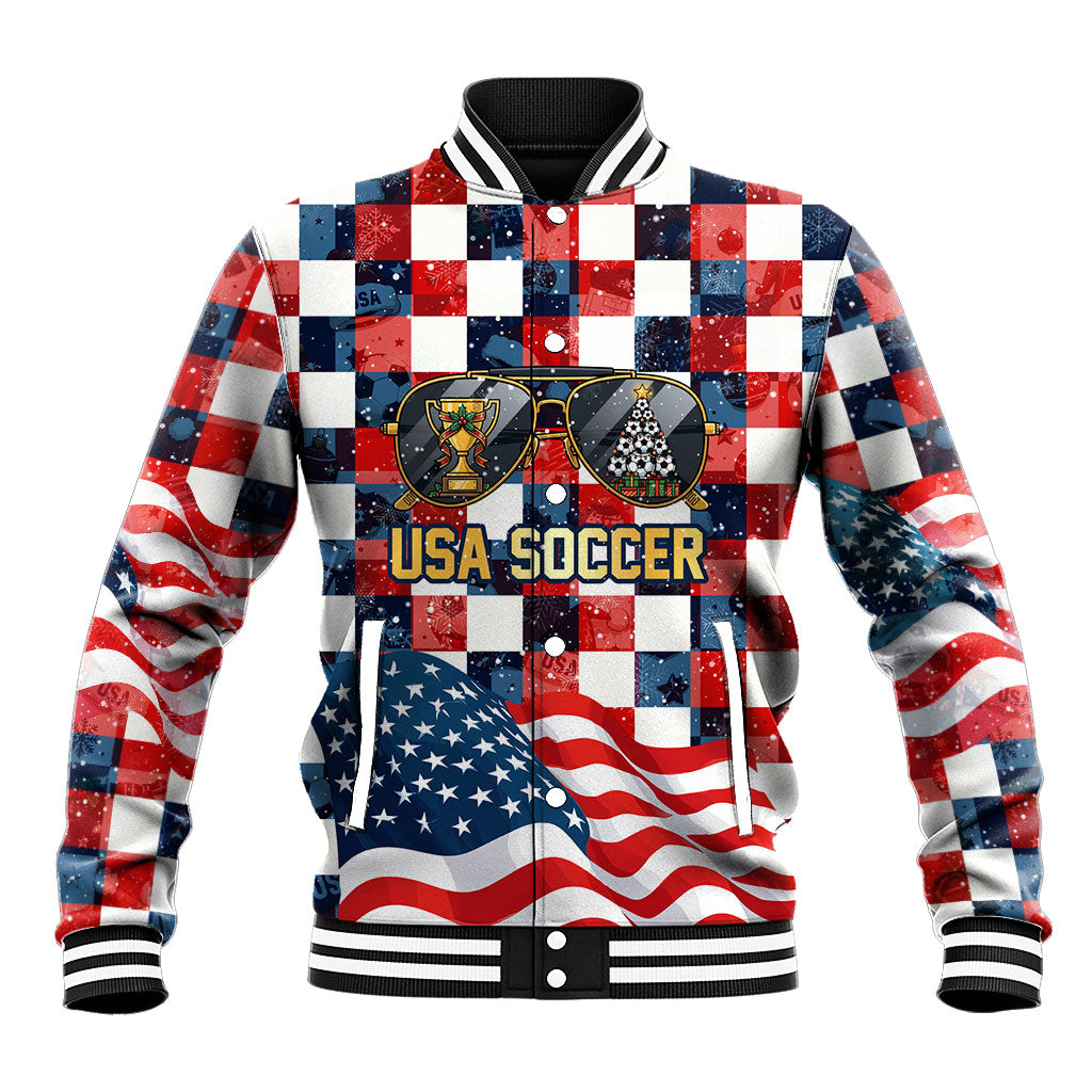 USA Soccer Summer Christmas In July Baseball Jacket Summer Santa World Football 2026