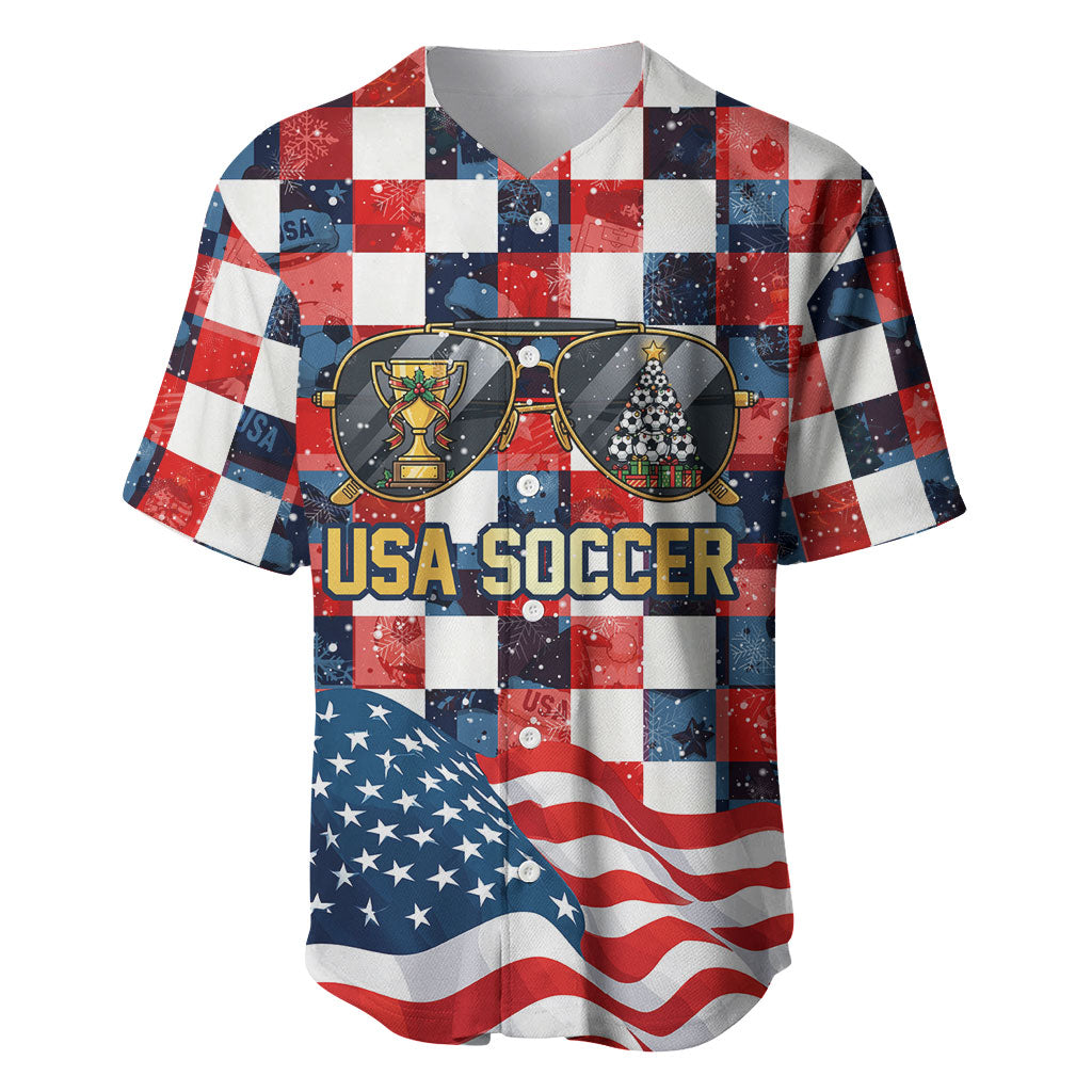 USA Soccer Summer Christmas In July Baseball Jersey Summer Santa World Football 2026