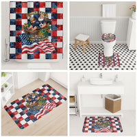 USA Soccer Summer Christmas In July Bathroom Set Summer Santa World Football 2026