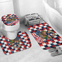 USA Soccer Summer Christmas In July Bathroom Set Summer Santa World Football 2026