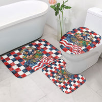 USA Soccer Summer Christmas In July Bathroom Set Summer Santa World Football 2026