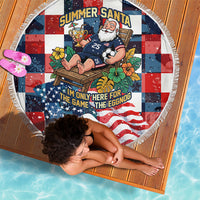 USA Soccer Summer Christmas In July Beach Blanket Summer Santa World Football 2026