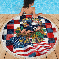 USA Soccer Summer Christmas In July Beach Blanket Summer Santa World Football 2026