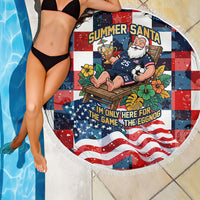USA Soccer Summer Christmas In July Beach Blanket Summer Santa World Football 2026