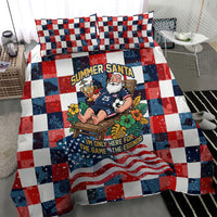USA Soccer Summer Christmas In July Bedding Set Summer Santa World Football 2026