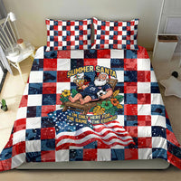 USA Soccer Summer Christmas In July Bedding Set Summer Santa World Football 2026