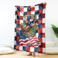 USA Soccer Summer Christmas In July Blanket Summer Santa World Football 2026