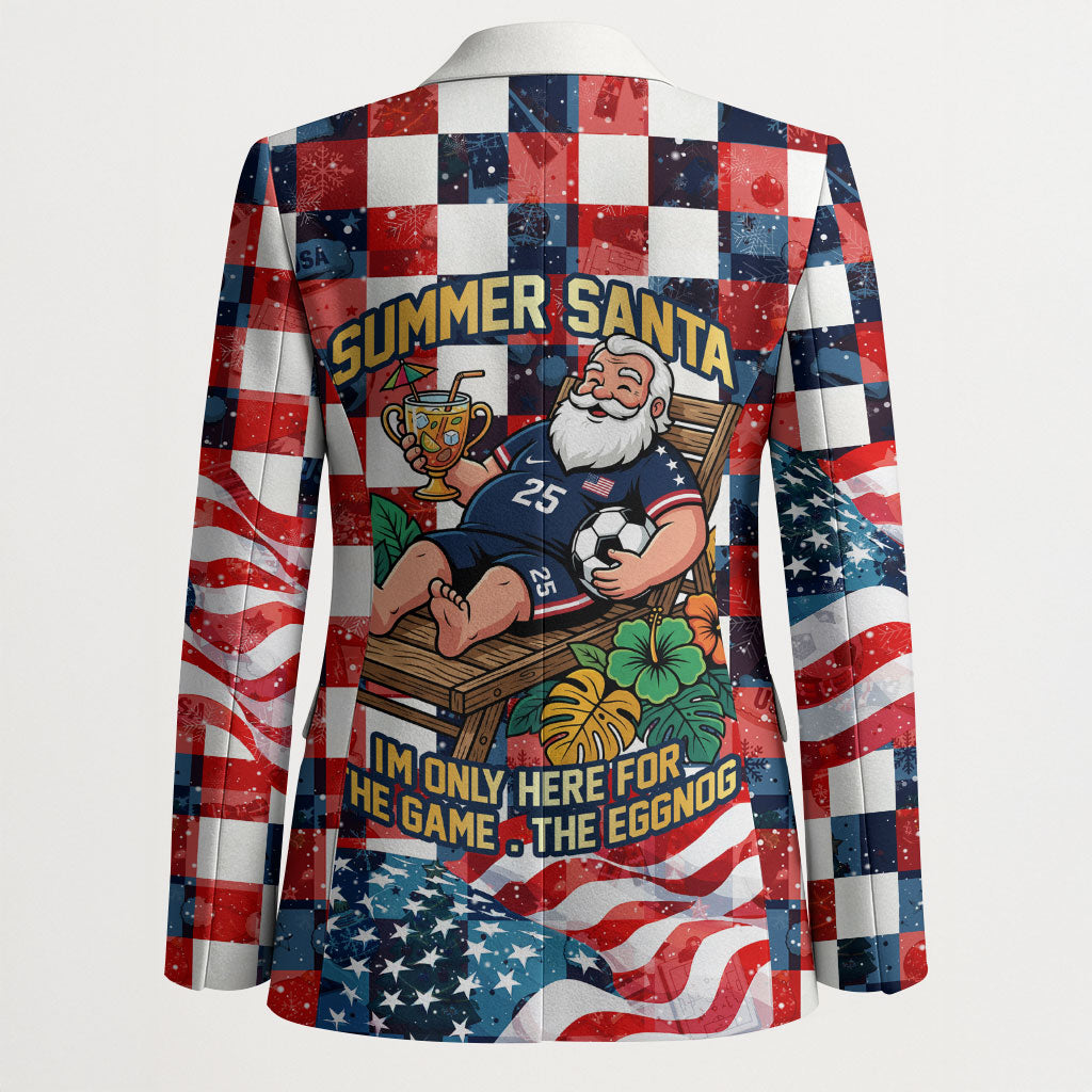 USA Soccer Summer Christmas In July Blazer Summer Santa World Football 2026