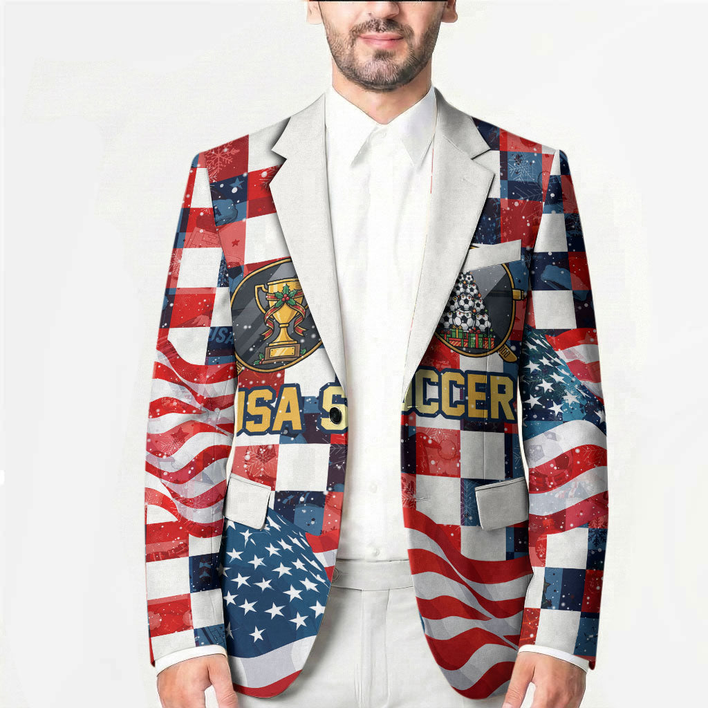 USA Soccer Summer Christmas In July Blazer Summer Santa World Football 2026
