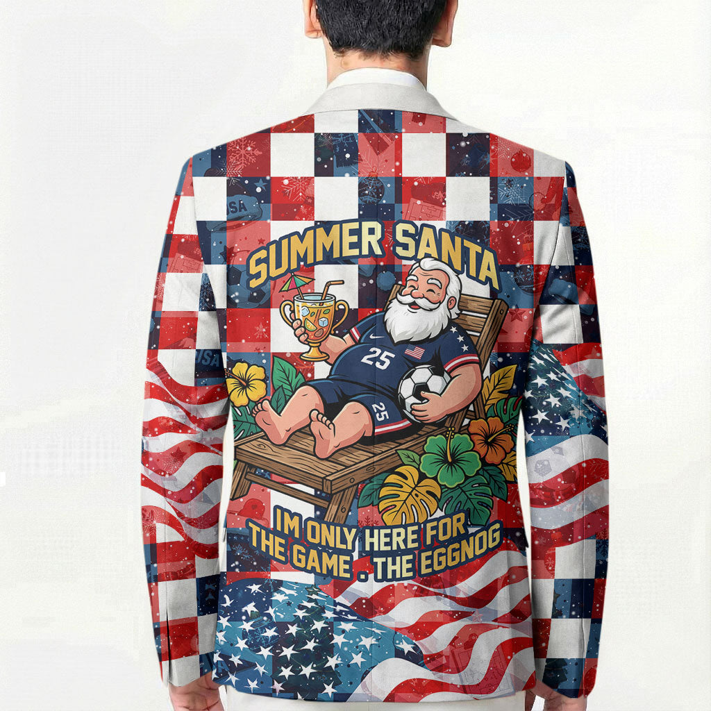 USA Soccer Summer Christmas In July Blazer Summer Santa World Football 2026