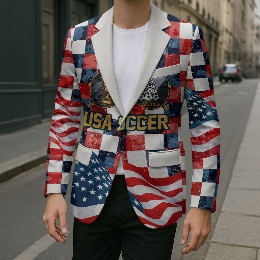 USA Soccer Summer Christmas In July Blazer Summer Santa World Football 2026