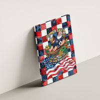 USA Soccer Summer Christmas In July Canvas Wall Art Summer Santa World Football 2026
