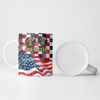 USA Soccer Summer Christmas In July Ceramic Mug Summer Santa World Football 2026
