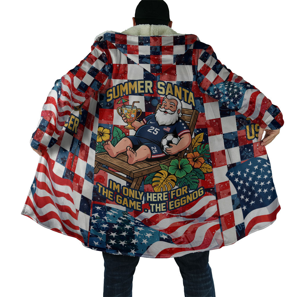 USA Soccer Summer Christmas In July Cloak Summer Santa World Football 2026
