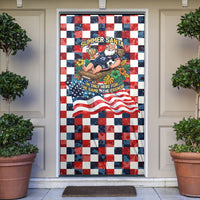 USA Soccer Summer Christmas In July Door Cover Summer Santa World Football 2026