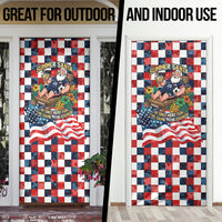 USA Soccer Summer Christmas In July Door Cover Summer Santa World Football 2026