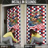 USA Soccer Summer Christmas In July Door Cover Summer Santa World Football 2026