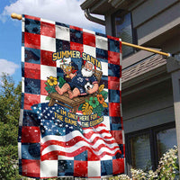 USA Soccer Summer Christmas In July Garden Flag Summer Santa World Football 2026