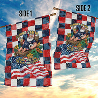 USA Soccer Summer Christmas In July Garden Flag Summer Santa World Football 2026