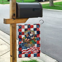 USA Soccer Summer Christmas In July Garden Flag Summer Santa World Football 2026