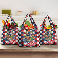 USA Soccer Summer Christmas In July Grocery Bag Summer Santa World Football 2026