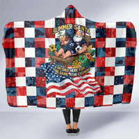 USA Soccer Summer Christmas In July Hooded Blanket Summer Santa World Football 2026