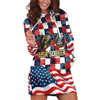 USA Soccer Summer Christmas In July Hoodie Dress Summer Santa World Football 2026