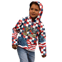 USA Soccer Summer Christmas In July Kid Hoodie Summer Santa World Football 2026