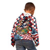 USA Soccer Summer Christmas In July Kid Hoodie Summer Santa World Football 2026