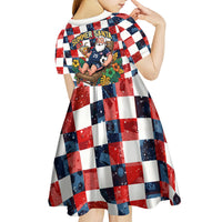 USA Soccer Summer Christmas In July Kid Short Sleeve Dress Summer Santa World Football 2026