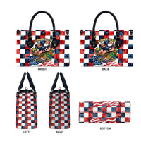 USA Soccer Summer Christmas In July Leather Bag Summer Santa World Football 2026