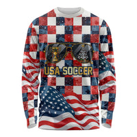 USA Soccer Summer Christmas In July Long Sleeve Shirt Summer Santa World Football 2026