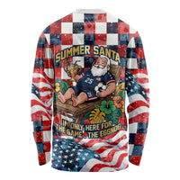 USA Soccer Summer Christmas In July Long Sleeve Shirt Summer Santa World Football 2026