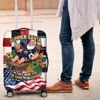 USA Soccer Summer Christmas In July Luggage Cover Summer Santa World Football 2026
