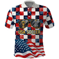 USA Soccer Summer Christmas In July Polo Shirt Summer Santa World Football 2026