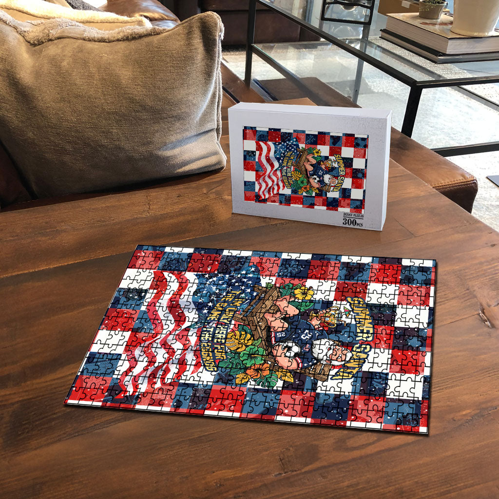 USA Soccer Summer Christmas In July Puzzle Summer Santa World Football 2026