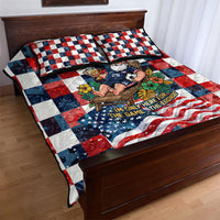 USA Soccer Summer Christmas In July Quilt Bed Set Summer Santa World Football 2026