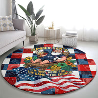 USA Soccer Summer Christmas In July Round Carpet Summer Santa World Football 2026