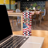 USA Soccer Summer Christmas In July Skinny Tumbler Summer Santa World Football 2026