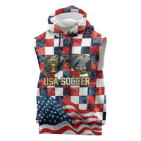USA Soccer Summer Christmas In July Sleeveless Hoodie Summer Santa World Football 2026