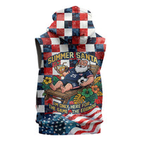 USA Soccer Summer Christmas In July Sleeveless Hoodie Summer Santa World Football 2026