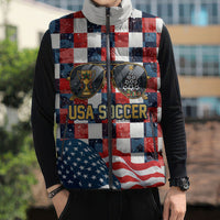 USA Soccer Summer Christmas In July Sleeveless Puffer Jacket Summer Santa World Football 2026
