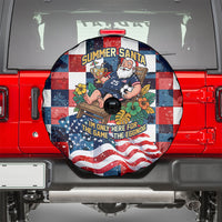 USA Soccer Summer Christmas In July Spare Tire Cover Summer Santa World Football 2026