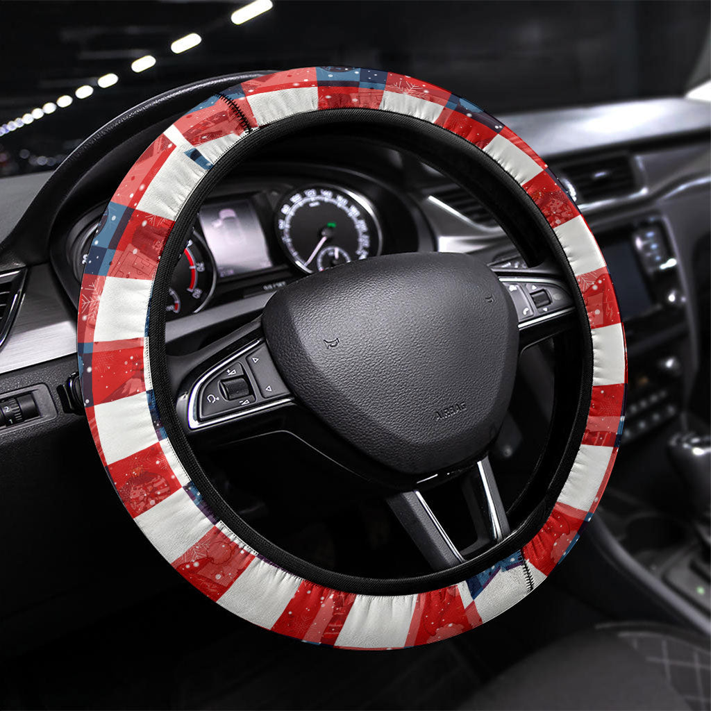 USA Soccer Summer Christmas In July Steering Wheel Cover Summer Santa World Football 2026