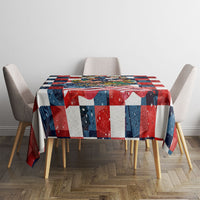 USA Soccer Summer Christmas In July Tablecloth Summer Santa World Football 2026