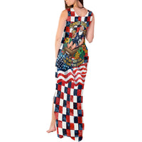 USA Soccer Summer Christmas In July Tank Maxi Dress Summer Santa World Football 2026