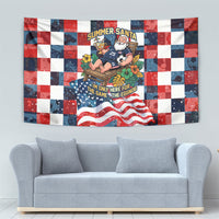 USA Soccer Summer Christmas In July Tapestry Summer Santa World Football 2026