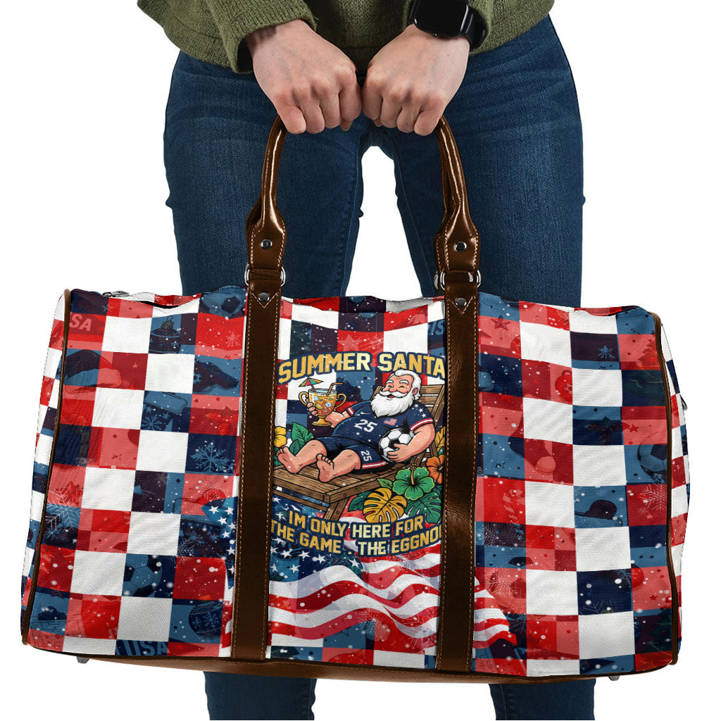 USA Soccer Summer Christmas In July Travel Bag Summer Santa World Football 2026