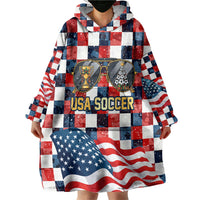 USA Soccer Summer Christmas In July Wearable Blanket Hoodie Summer Santa World Football 2026